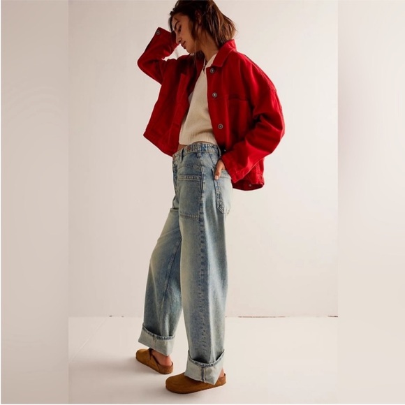 Free People Palmer Cuffed Jean in La La Land - Picture 6 of 12